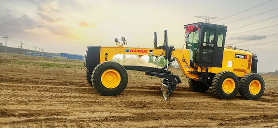 Changlin Compact Motor Grader Zware apparatuur PY180H 180hp met balde 12 voet / 10 voet